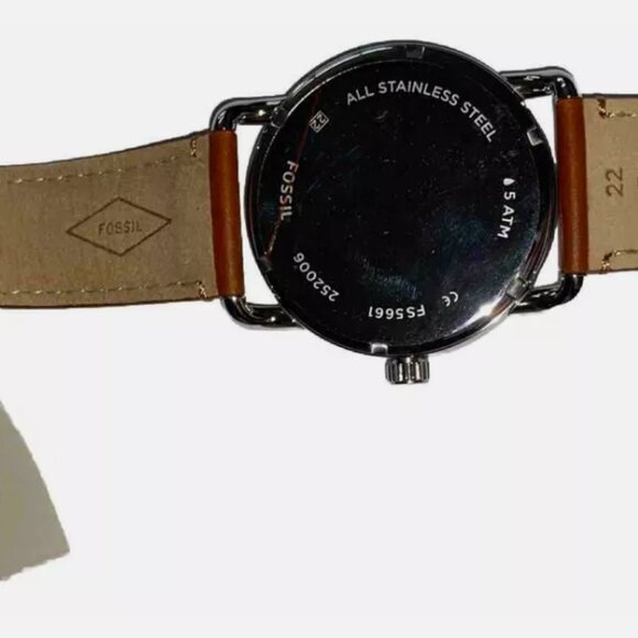 Fossil FS5661 Copeland 42-mm Three-Hand Luggage Leather Watch - Picture 3 of 3
